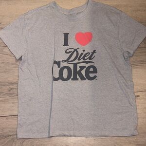 Diet Coke 'I ❤️ Diet Coke' Gray Short Sleeve Tee